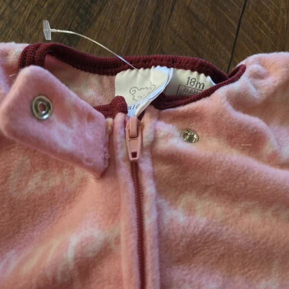 NWT KOALA KKIDS Pink Footy Pajamas Zipper Closure Size 18months - Picture 6 of 7